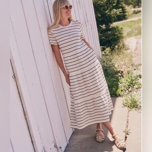 Marine Layer Vintage Slub Midi Dress (small)